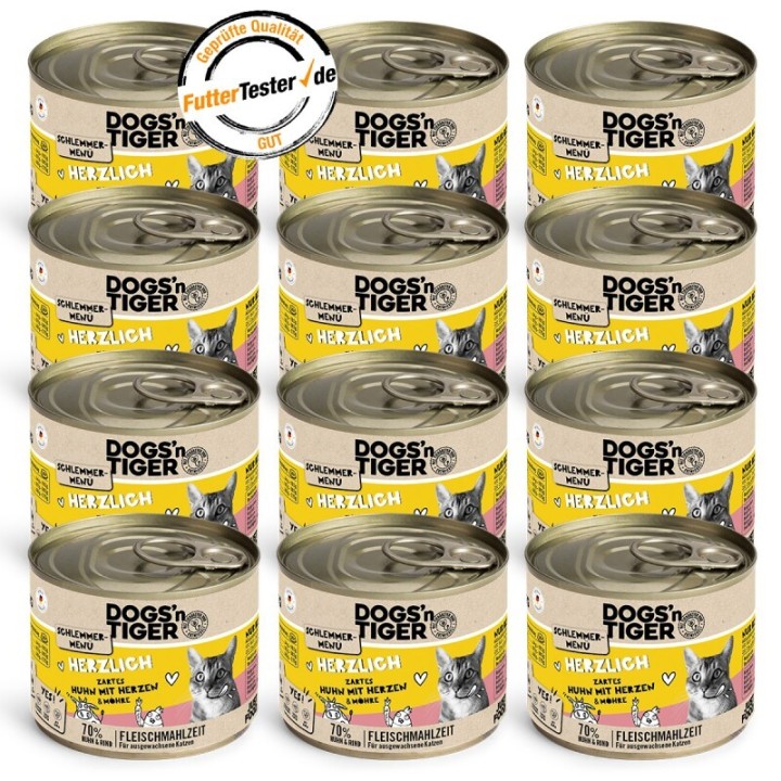 Dogs'n Tiger Herzlich 12x200 g