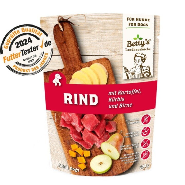 Betty's Landhausküche Frischebeutel Rind & Kartoffel 10x300 g