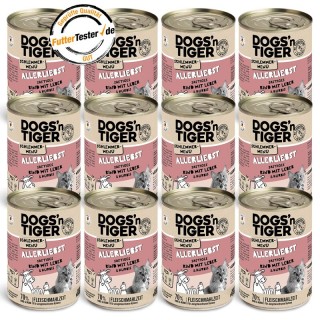Dogs'n Tiger Allerliebst Rind & Huhn 12x400 g