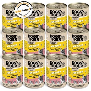 Dogs'n Tiger Herzlich 12x400 g