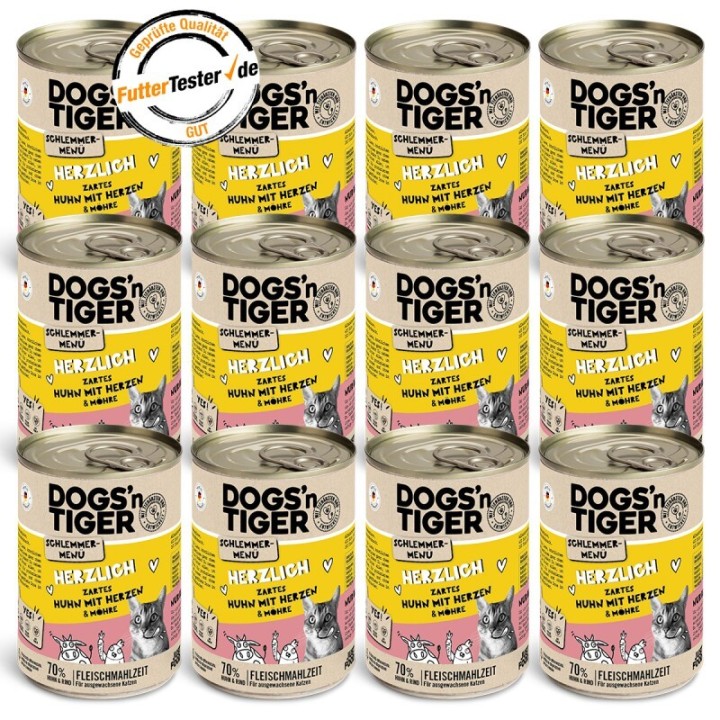 Dogs'n Tiger Herzlich 12x400 g