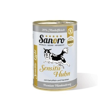 Sanoro Menü Sensitiv Light Huhn mit Kartoffeln und Karotten 12x400g