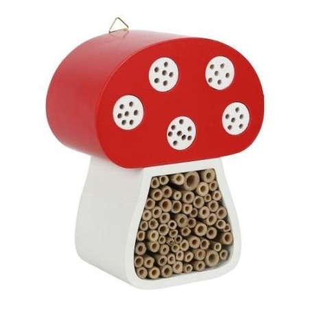 Etwas anderes Pilz-Insektenhaus One Size weiß/rot