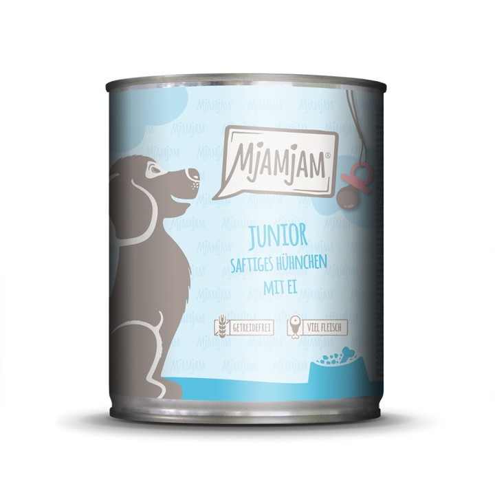 MjAMjAM Junior 6 x 800 g - saftiges Hühnchen mit Ei