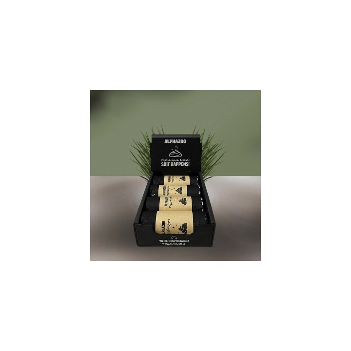 ALPHAZOO Pupssäckchen Kotbeutel 120 Stück für Hunde I Kompostierbare Hundekotbeutel