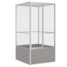 VidaXL Vogelkäfig aus verzinktem Stahl 1,11 m, 1,07 m, 2,115 m