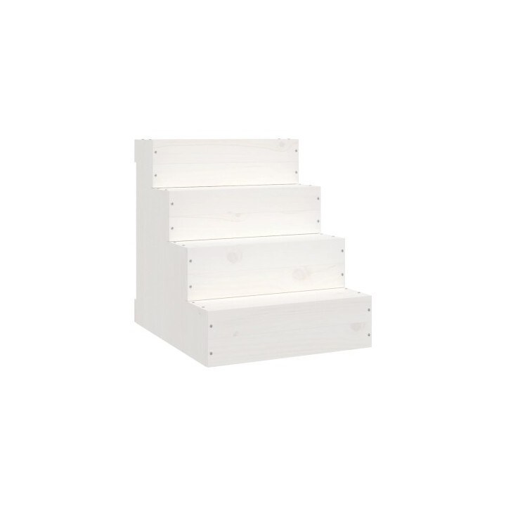 VidaXL Haustiertreppe L (40x49x47 cm) weiß