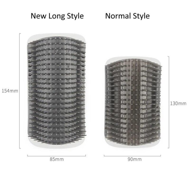 Ecke Haustier Bürste Kamm Spielen Katze Spielzeug Kunststoff Scratch Borsten Bogen Massager Selbst Pflege Katze Scratcher gra