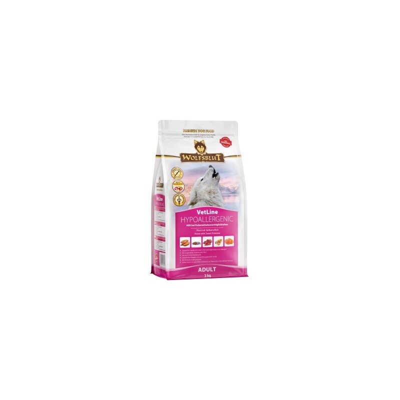 WOLFSBLUT Adult VetLine Hypoallergenic, Pferd 2 kg