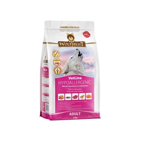 WOLFSBLUT Adult VetLine Hypoallergenic, Pferd 2 kg