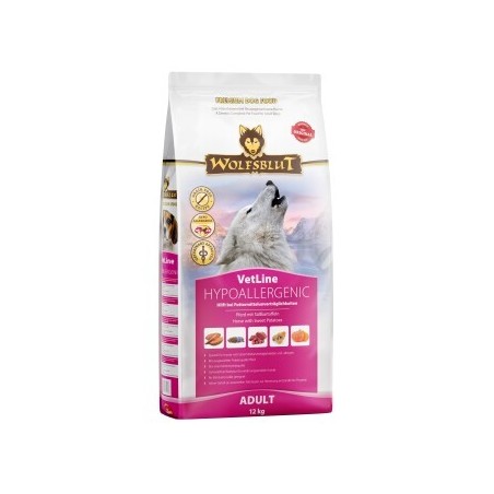 WOLFSBLUT Adult VetLine Hypoallergenic, Pferd 12 kg