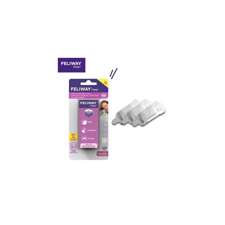 Feliway Help! 3x Nachfüllkartusche zur Stressreduzierung