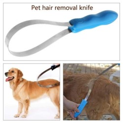 Haustier-Hundehaarentfernungsbürste, Haustierpflege-Werkzeug, Haustierhaar-Reinigungsbürste, Haustierprodukte blau