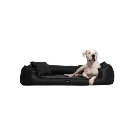 Tierlando ® GOOFY Kunstleder - Orthopädisches Hundebett inkl. Matratzenschoner