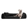 Tierlando ® GOOFY Kunstleder - Orthopädisches Hundebett inkl. Matratzenschoner
