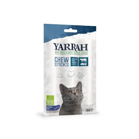 Yarrah Bio Kaustangen mit Rind & Fisch (MSC) 3x15 g