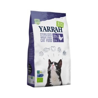 Yarrah Bio Adult Trockenfutter für sterilisierte Katzen Huhn & Fisch (MSC) 2 kg