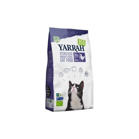 Yarrah Bio Adult Trockenfutter für sterilisierte Katzen Huhn & Fisch (MSC) 2 kg
