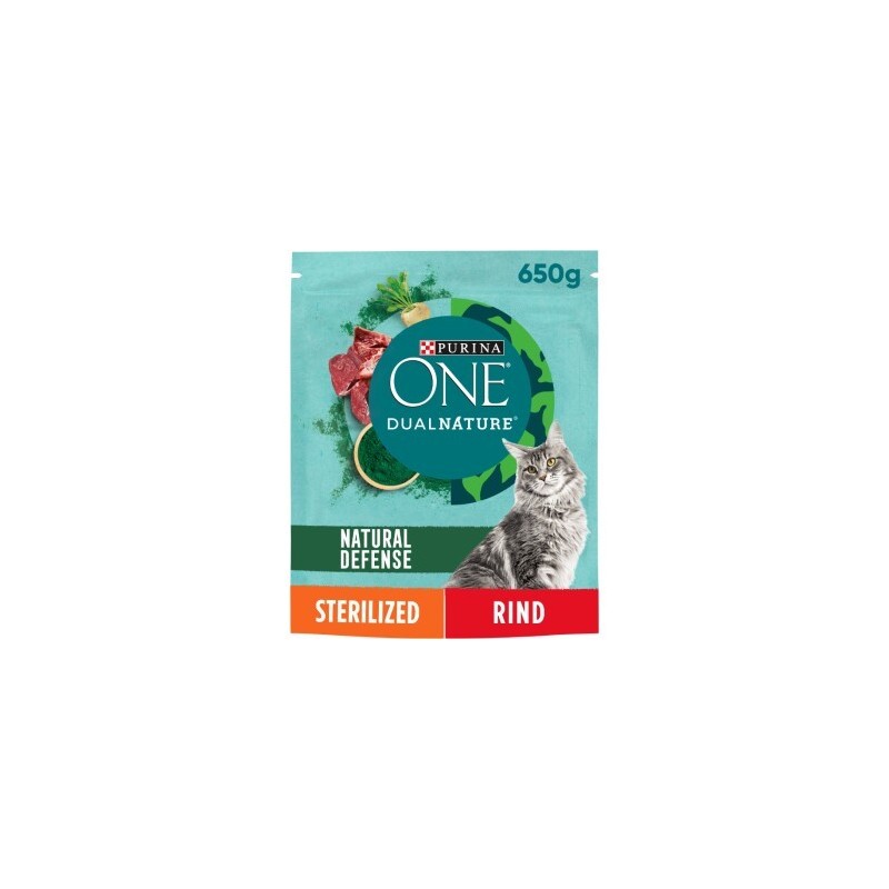 Purina ONE DualNature Sterilised 650g Rind 2x650 g