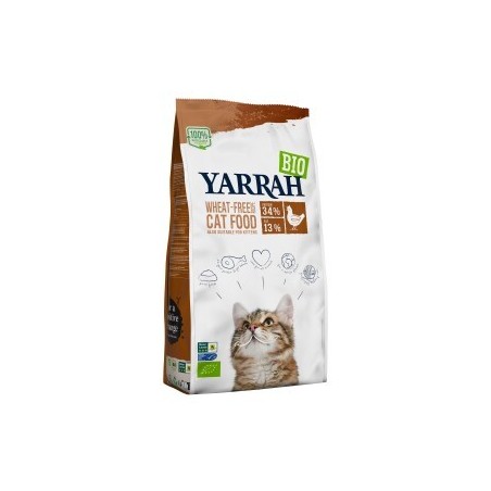 Yarrah Bio Trockenfutter für Katzen Adult/Kätzchen Huhn & Fisch (MSC) 800 g