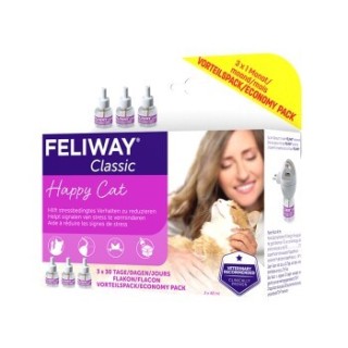 Feliway Classic 3x48ml Nachfüllflakon Vorteilspack zur Beruhigung