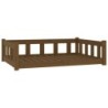 VidaXL Hundebett Massivholz Kiefer braun 75,5 cm, 28 cm, 1,055 m