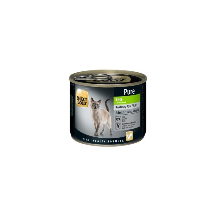 SELECT GOLD Pure Adult Paté Ente 24x200 g