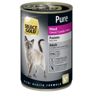 SELECT GOLD Pure Adult Paté Pferd 24x400 g