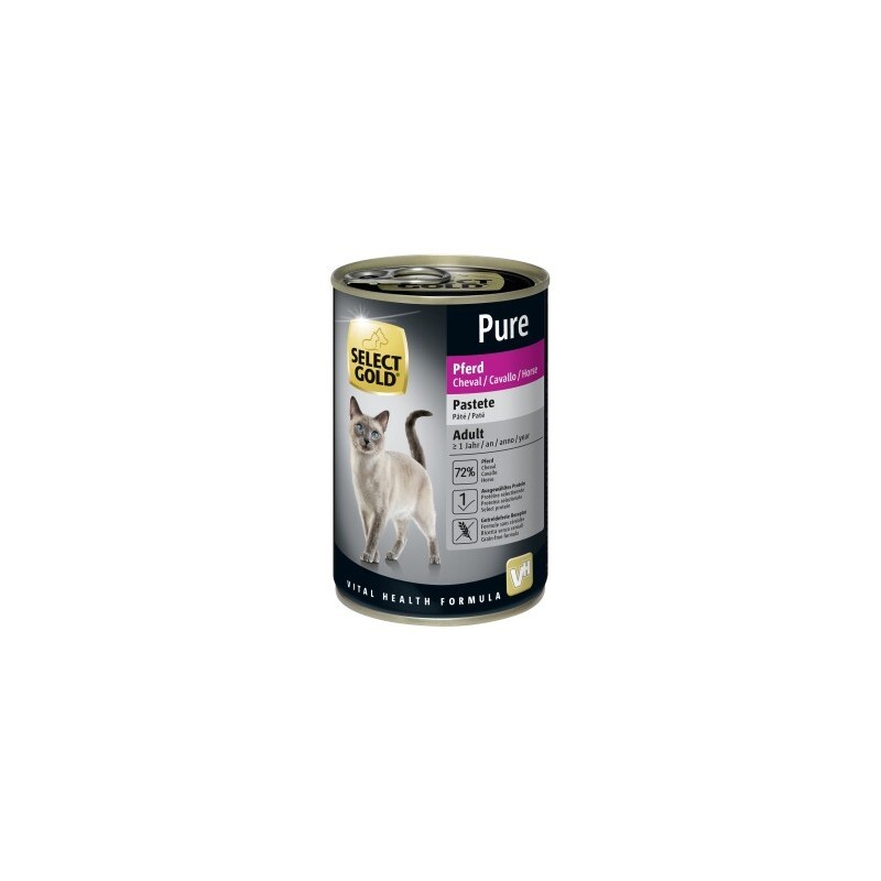 SELECT GOLD Pure Adult Paté Pferd 24x400 g