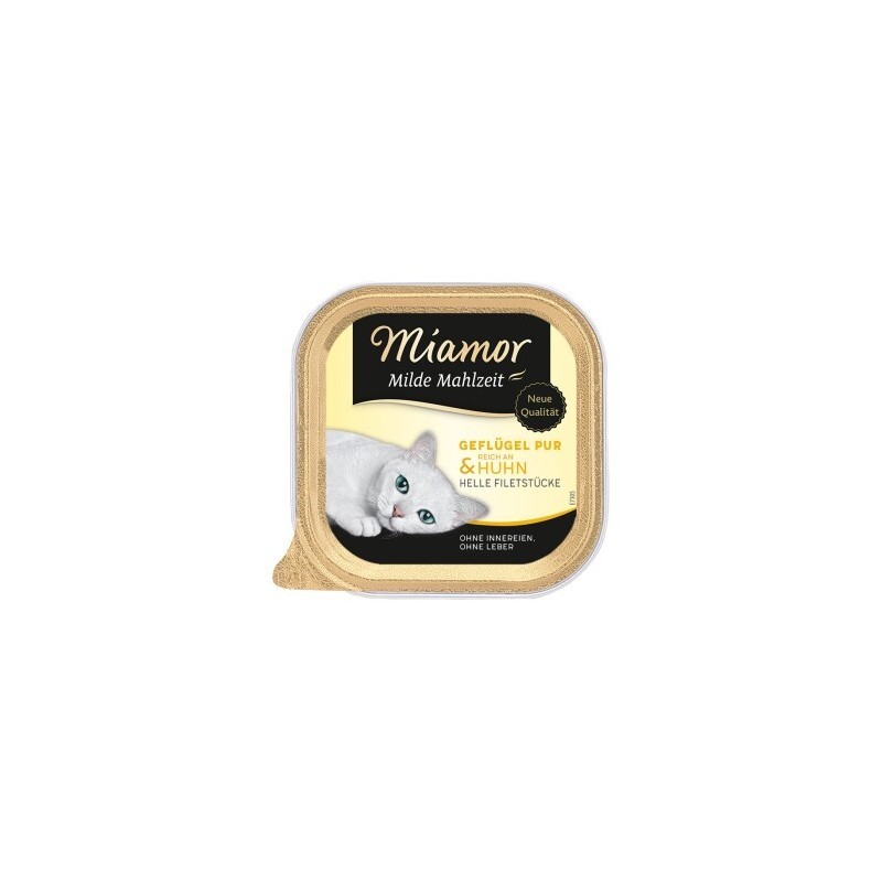 Miamor Milde Mahlzeit Geflügel pur und Huhn 64x100 g