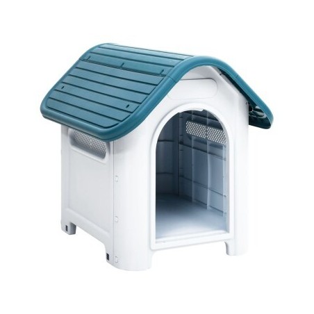 VidaXL Hundehütte 59x75x66cm Polypropylen Hundehaus blau