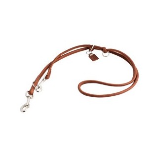 HUNTER Führleine Round & Soft München cognac, Durchmesser:  ca. 1 cm