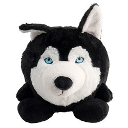 WOLTERS Hunde-Plüschspielzeug Henry Husky schwarz-weiß, Gr. 15 cm, Durchmesser:  ca. 15 cm