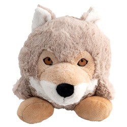WOLTERS Hunde-Plüschspielzeug Woody Wolf braun-beige, Gr. 15 cm, Durchmesser:  ca. 15 cm
