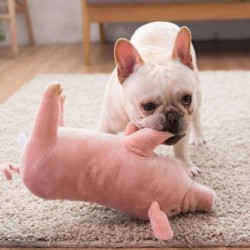 Plüschschwein Haustier Hund Begleitendes Schlafspielzeug für kleine Hunde Französische Bulldogge Biss Molar Entlüftungszubehö