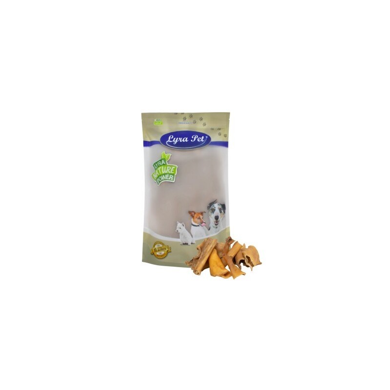 Lyra Pet Rinderkopfhaut Stücke 4 - 8 cm 1 kg
