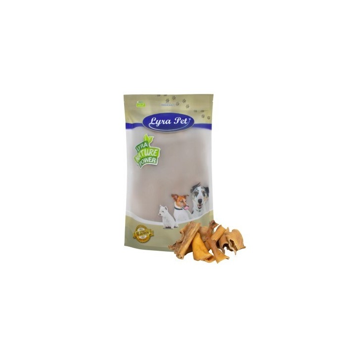 Lyra Pet Rinderkopfhaut Stücke 4 - 8 cm 1 kg