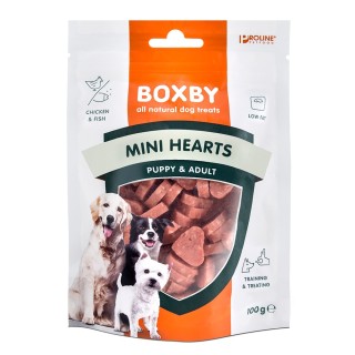 Boxby Puppy Snacks Mini Hearts - Sparpaket: 3 x 100 g
