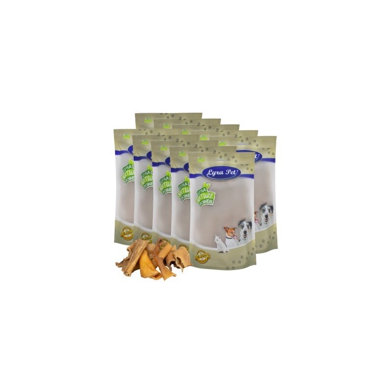 Lyra Pet Rinderkopfhaut Stücke 4 - 8 cm 10 kg