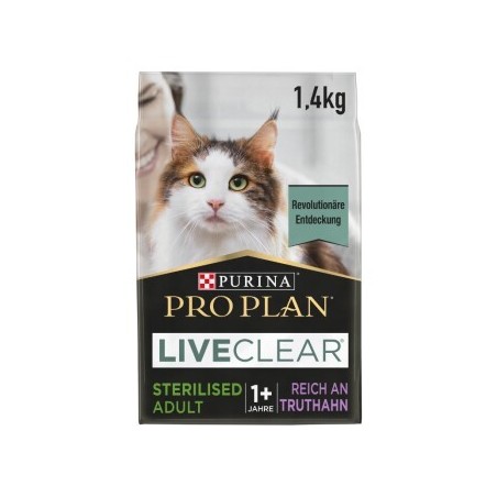 PRO PLAN Liveclear Sterilised Adult Truthahn 2x7 kg