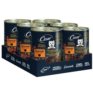 Cesar Natural Goodness - Truthahn und Superfoods (6 x 400 g)