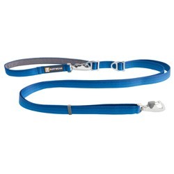 Ruffwear Führleine Switchbak™ Leash blue pool, Breite: ca. 2 cm, Länge: ca. 79 - 210 cm