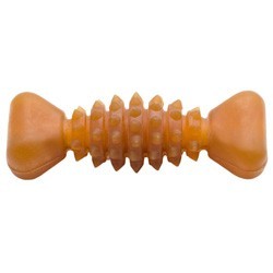 WOLTERS Hundespielzeug Pure Nature Dental Herz-Knochen braun, Gr. S, Maße: ca. 12 x 4 x 3,5 cm