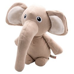 WOLTERS Hunde-Plüschspielzeug Animal Family Eddie Elefant beige, Gr. Junior, Maße: ca. 20 cm