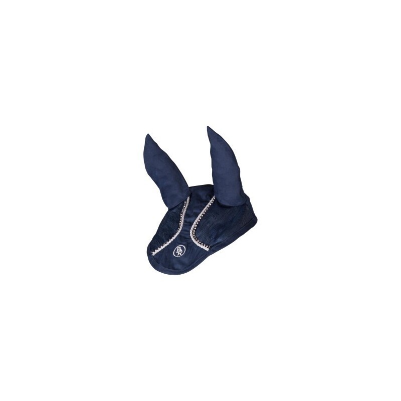 BR Fliegenhaube Glamour Chic Diamantsteine navy