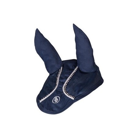 BR Fliegenhaube Glamour Chic Diamantsteine navy