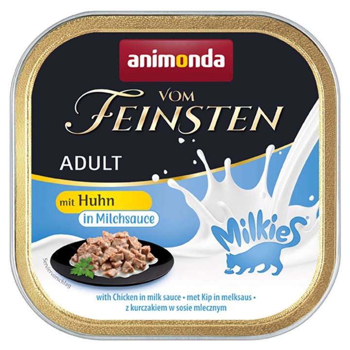 Sparpaket animonda Vom Feinsten Adult Milkies in Sauce 32 x 100 g - Huhn in Milchsauce