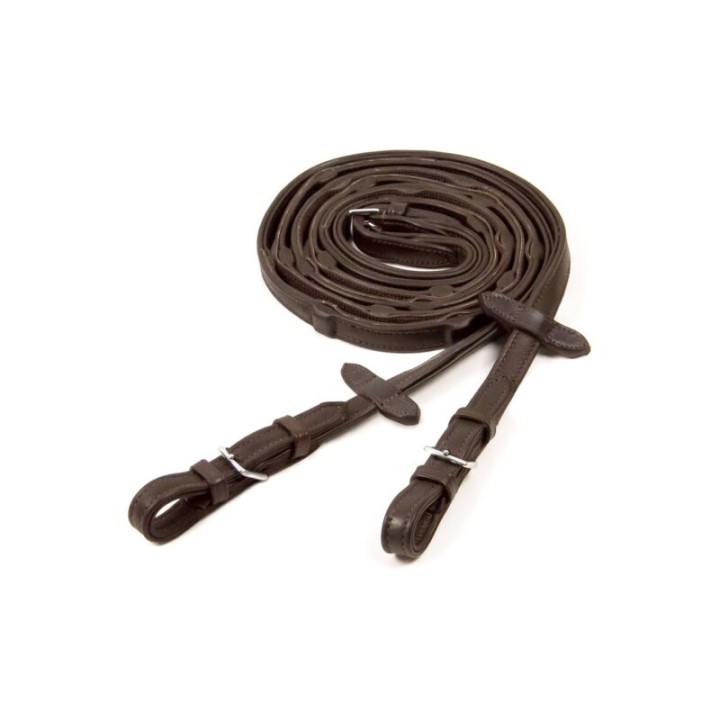 Schockemöhle Sports Zügel Durasoft Grip dunkelbraun WB (Warmblut)