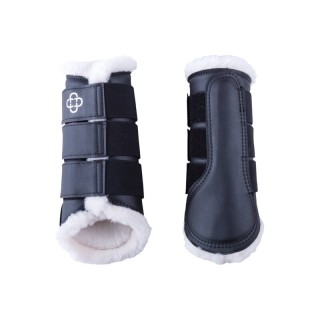 4Horses Gamaschen Fluffy schwarz Pony