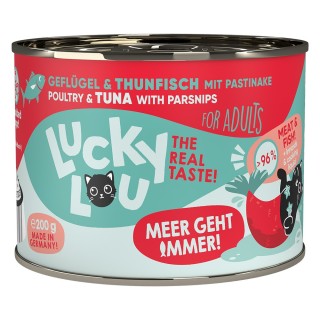 Lucky Lou Adult 6 x 200 g - Geflügel & Thunfisch